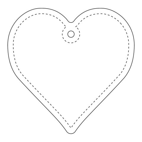RFX™ heart reflective PVC hanger Neon yellow | Not applicable | No Branding | not available | not available