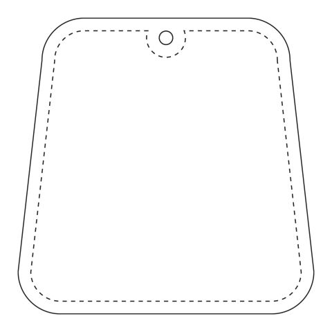 RFX™ trapezium reflective TPU hanger White | No Branding | not available | not available