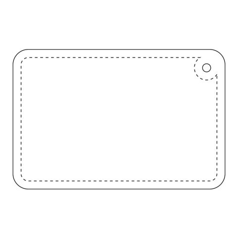 RFX™ rectangular reflective TPU hanger small Neon yellow | No Branding | not available | not available