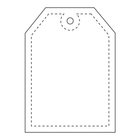 RFX™ tag reflective TPU hanger White | No Branding | not available | not available