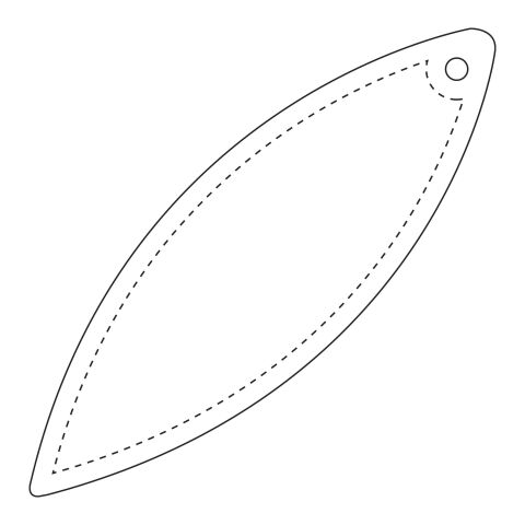 RFX™ ellipse reflective PVC hanger White | No Branding | not available | not available
