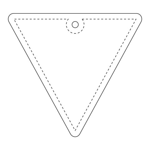 RFX™ inverted triangle reflective TPU hanger White | No Branding | not available | not available