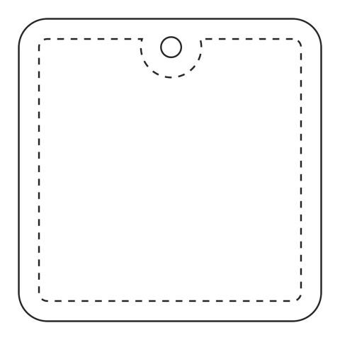 RFX™ square reflective PVC hanger White | No Branding | not available | not available