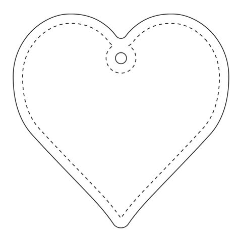 RFX™ H-16 heart-shaped lightweight reflective PVC hanger white | No Branding | not available | not available