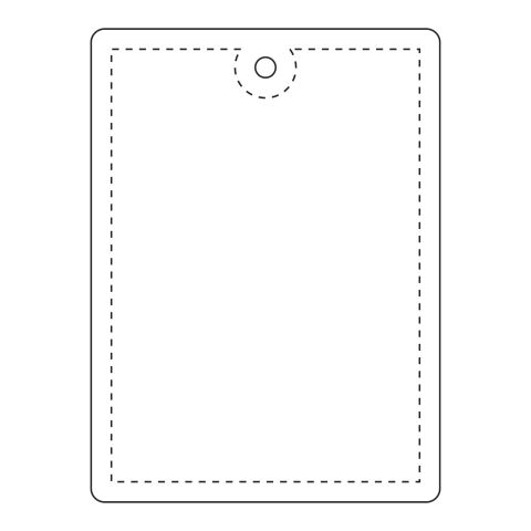 RFX™ H-12 rectangular lightweight reflective PVC hanger - large white | No Branding | not available | not available