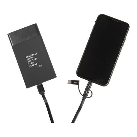 SCX.design P20 5000 mAh light-up powerbank Solid black-White | No Branding | not available | not available