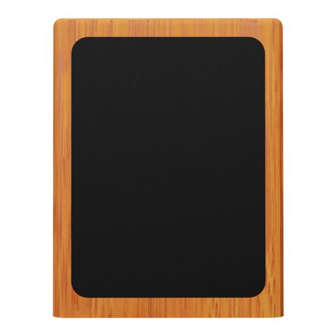 SCX.design O12 wooden light-up logo pencil holder with dual USB output Brown | Light Up Logo | front | 40 mm x 35 mm