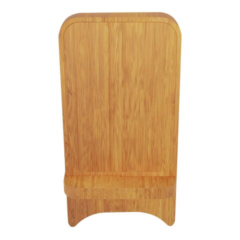 SCX.design W26 10W wooden wireless charging phone stand with light-up logo Brown | No Branding | not available | not available
