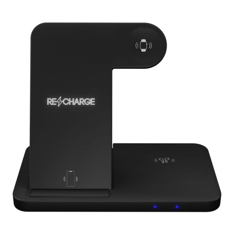 SCX.design W28 3-in-1 wireless charging base with phone stand Solid black | No Branding | not available | not available