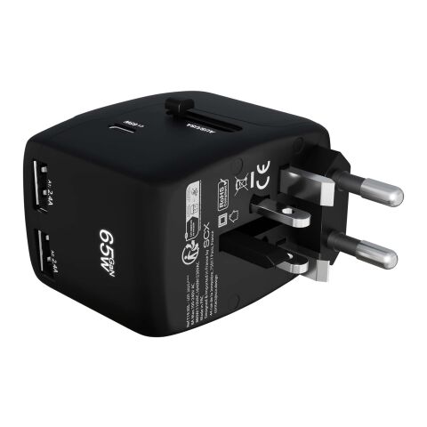 SCX.design T19 universal travel adapter Solid black | No Branding | not available | not available