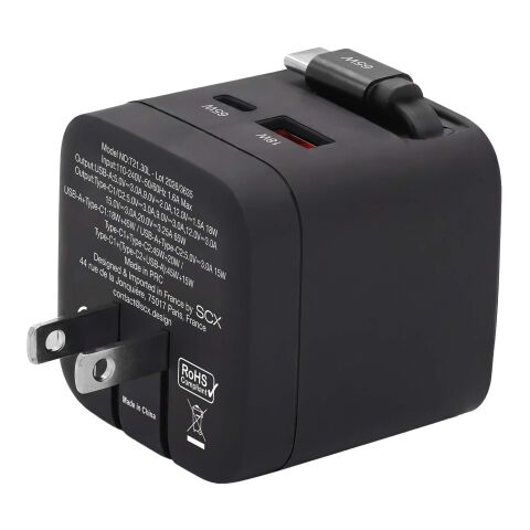 SCX.design T21 65W travel adapter Black