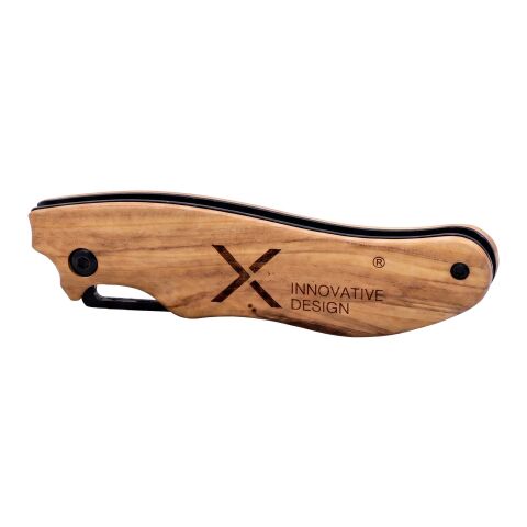 SCX.design T33 foldable olive wood knife Brown