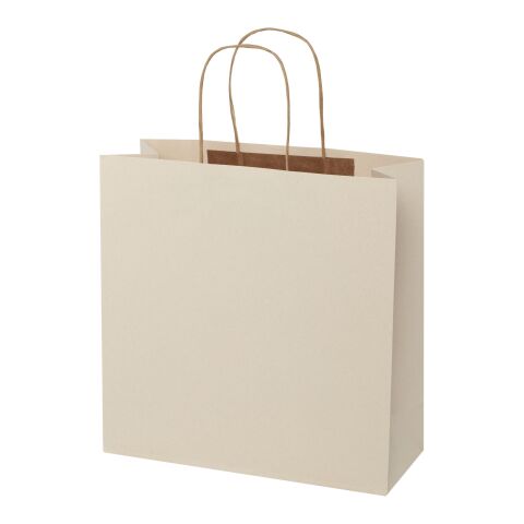 Agricultural waste 150 g/m2 paper bag with twisted handles - X large Ivory white | Not applicable | No Branding | not available | not available