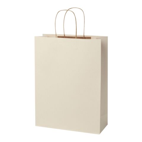 Agricultural waste 150 g/m2 paper bag with twisted handles - XX large Off white | No Branding | not available | not available