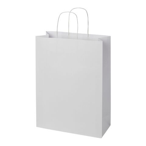Kraft 120 g/m2 paper bag with twisted handles - XX large white | No Branding | not available | not available