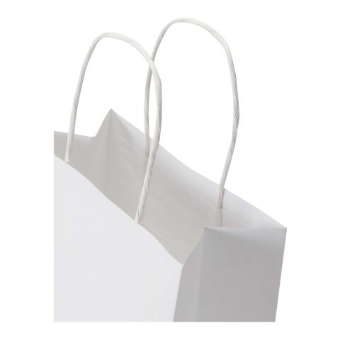 Kraft 120 g/m2 paper bag with twisted handles - 18 x 9 x 23 cm White