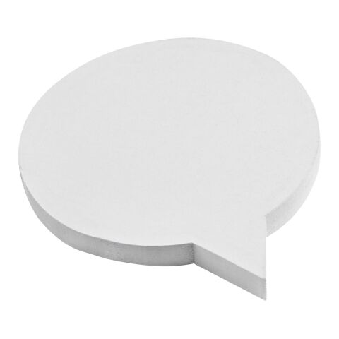 Sticky-Mate® speech bubble-shaped recycled sticky notes White | No Branding | not available | not available