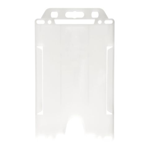 Pierre recycled plastic card holder Frosted white | No Branding | not available | not available