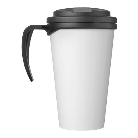 Brite-Americano® Grande 350 ml mug with spill-proof lid Solid black-Solid black | No Branding | not available | not available