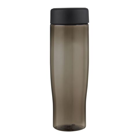 H2O Active® Eco Tempo 700 ml screw cap water bottle Solid black-Charcoal | not available | No Branding | not available | not available
