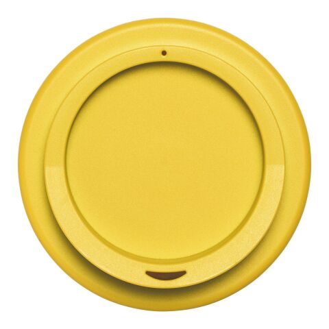 Americano® Espresso Eco 250 ml recycled tumbler Solid black-Yellow | not available | No Branding | not available | not available