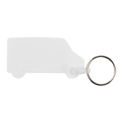 Tait van-shaped recycled keychain White | No Branding | not available | not available