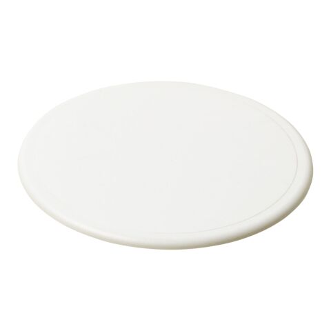Renzo round plastic coaster White | not available | No Branding | not available | not available
