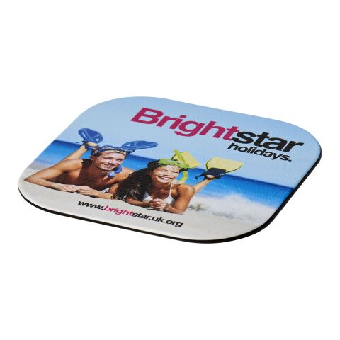 Brite-Mat® square coaster Solid black | Not applicable | No Branding | not available | not available