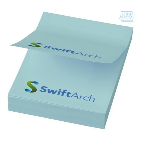 Sticky-Mate® A8 sticky notes 50x75mm Transparent light blue | 25 pages | No Branding | not available | not available