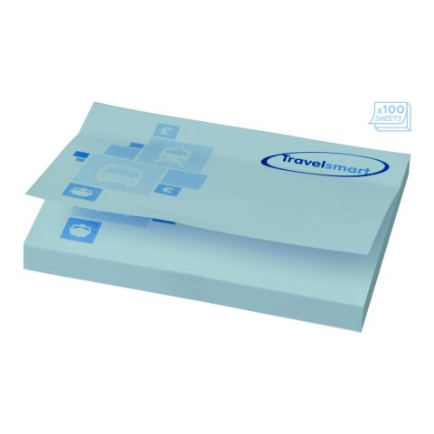 Sticky-Mate® A7 sticky notes 100x75mm Transparent light blue | 25 pages | No Branding | not available | not available