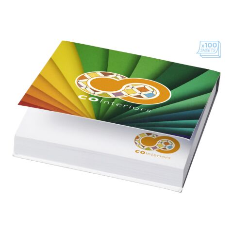Sticky-Mate® soft cover squared sticky notes 75x75 White | 25 pages | No Branding | not available | not available
