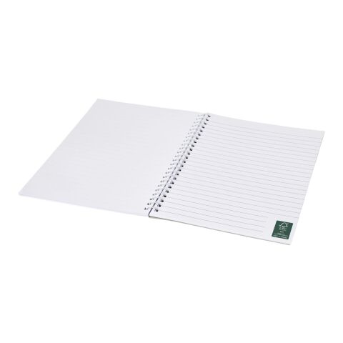 Desk-Mate® A5 spiral notebook with printed back cover White | 50 pages | No Branding | not available | not available