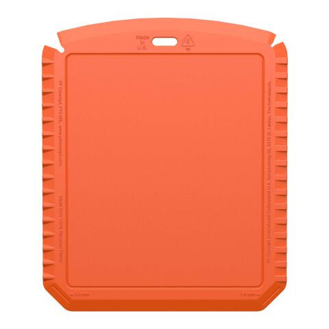 Thrym rectangular recycled plastic ice scraper Orange