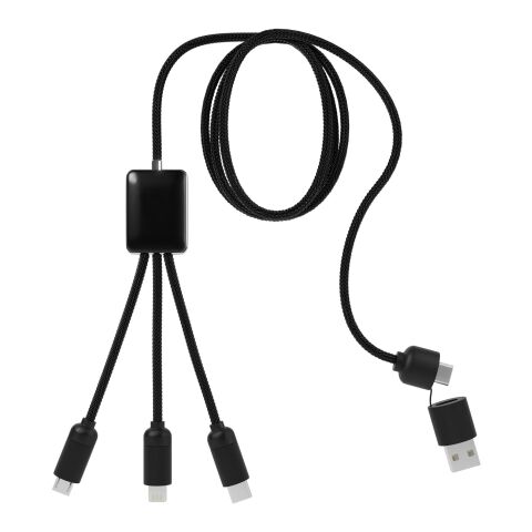 SCX.design C28 5-in-1 extended charging cable Red-Solid black | No Branding | not available | not available