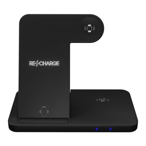 SCX.design W28 3-in-1 wireless charging base with phone stand Standard | Solid black | No Branding | not available | not available