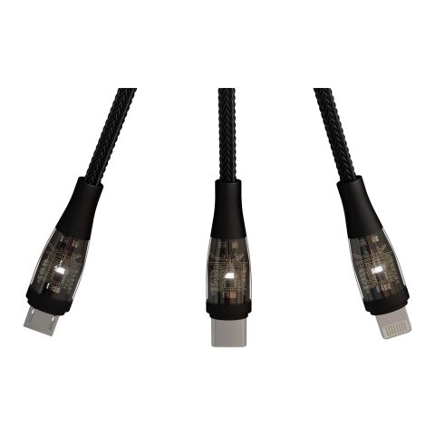 SCX.design C50 5-in-1 fast charging 100W/5A cable with digital display Standard | Solid black | No Branding | not available | not available