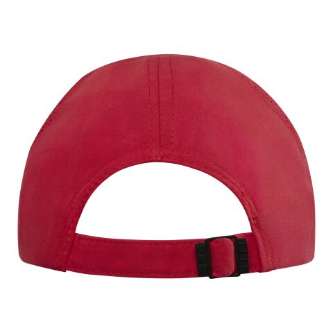 Morion 6 panel GRS recycled cool fit sandwich cap Standard | Red | Direct to Film | front | 50 mm x 50 mm | 100
