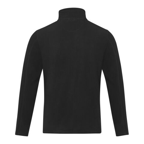 Amber men's GRS recycled full zip fleece jacket Standard | Solid black | M | No Branding | not available | not available