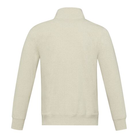 Galena unisex Aware™ recycled full zip sweater Oatmeal | 3XL