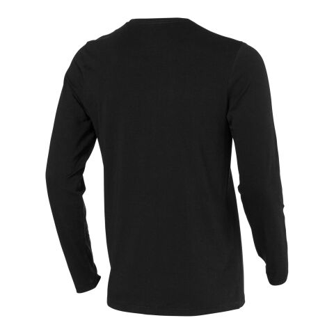 Ponoka long sleeve men&#039;s organic t-shirt Standard | Solid black | S | No Branding | not available | not available | not available
