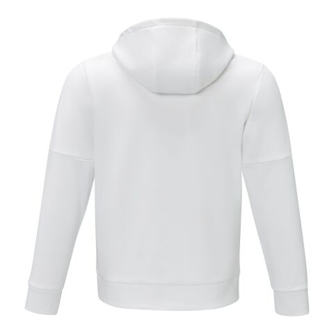 Sayan men&#039;s half zip anorak hooded sweater Standard | White | L | Direct to Film | left bicep | 90 mm x 100 mm | 100