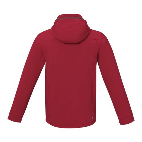 Langley men's GRS recycled softshell jacket Red | XS