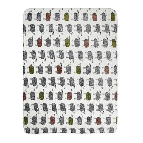 VINGA Sheep RPET sherpa blanket White | No Branding