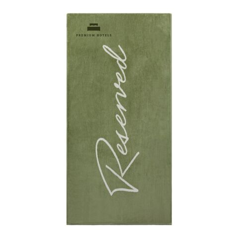 Vinga Lounge chair towel green-white | No Branding | not available | not available | not available