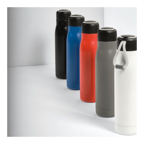 Lena Bottle rSS 570ml. Double wall and Leakproof. rPET handle Black | No Branding | not available | not available | not available