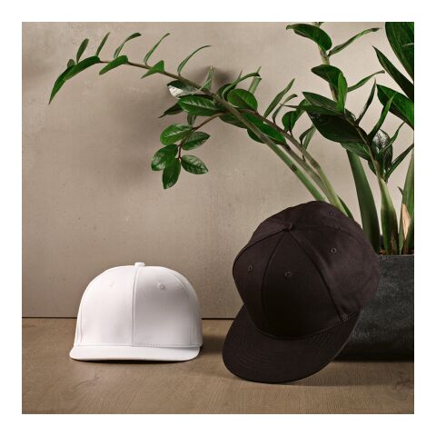 Cornell Cap rCotton 280gsm. 5 panels and Snap Closure Solid black | No Branding | not available | not available | not available