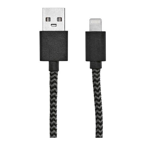 Bernoulli Cable rPET. 1m USB-A to Lightning. Fast Charge Solid black | No Branding | not available | not available | not available