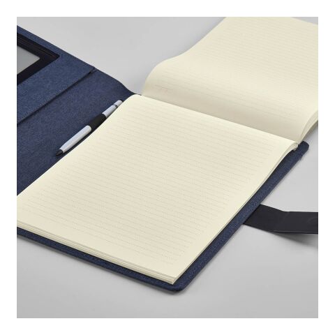 Tolstoy A4 Folder rPET. 64 FSC sheet notepad and rPU closure Royal blue | No Branding | not available | not available | not available