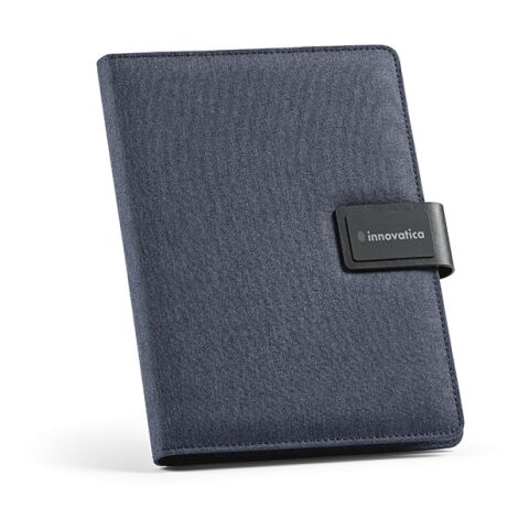 Tolstoy A5 Folder rPET. 64 FSC sheet notepad and rPU closure Royal blue | No Branding | not available | not available | not available