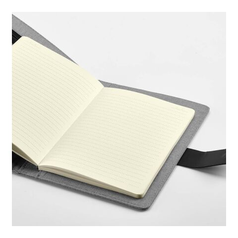 Tolstoy A5 Folder rPET. 64 FSC sheet notepad and rPU closure Dark grey | No Branding | not available | not available | not available
